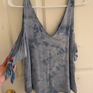 American eagle shoulderless t-shirt